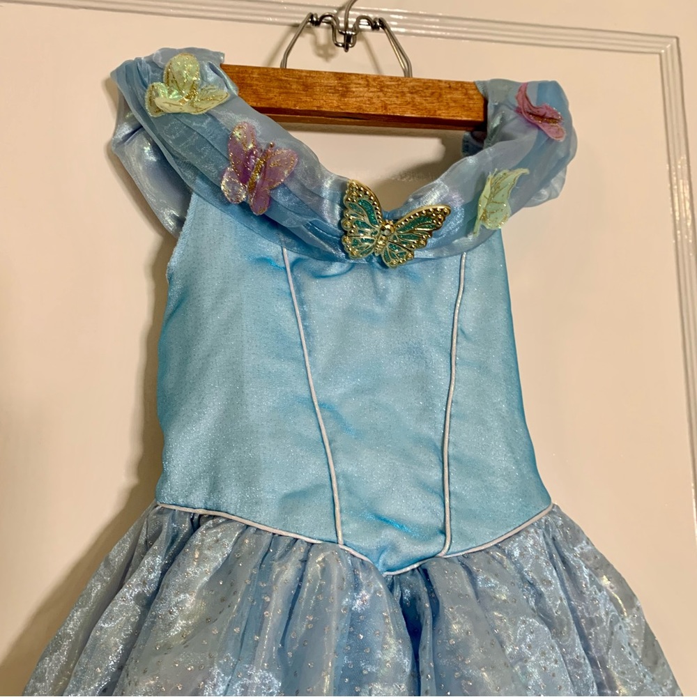 Disney Cinderella Blue Dress With Butterflies